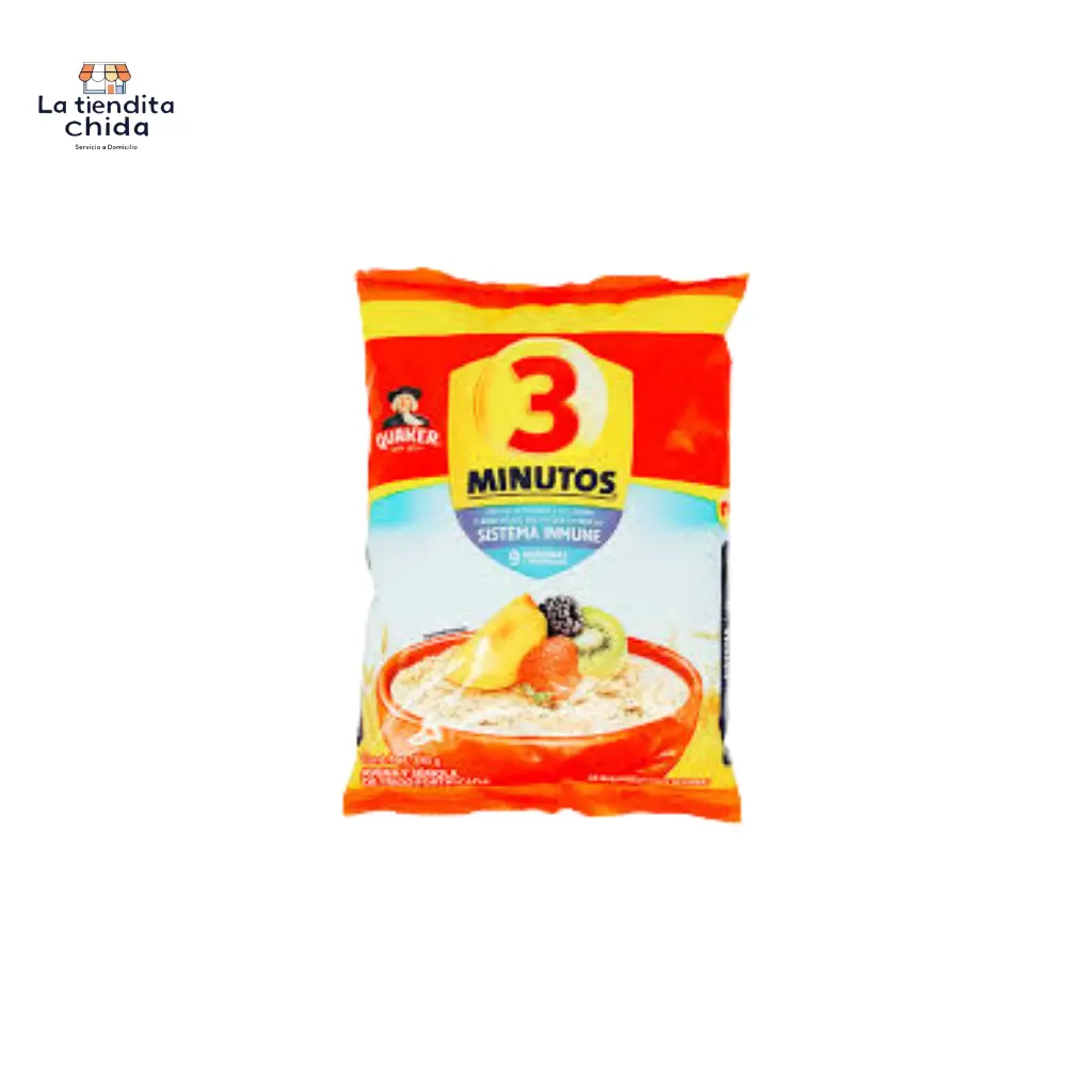 Avena 3 minutos bolsa quaker 380ml